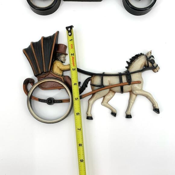 Vintage 1975 Homco Model T and Horse and Buggy Wall Hangings MCM Nostalgia USA - Picture 15 of 15